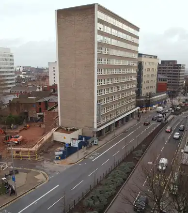 Maid Marian Way, Nottingham — street context near Park Plaza,