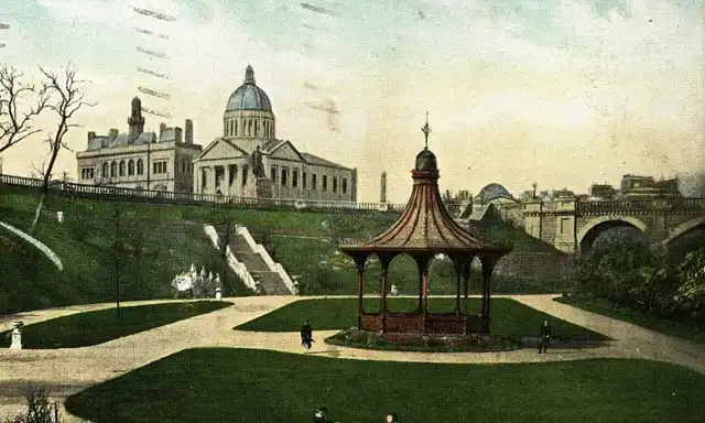 Union Terrace Gardens bandstand, Aberdeen; nearby city setting, not Sandman Signature Hotel or a room view