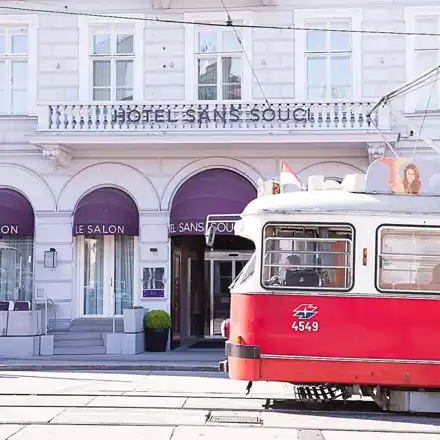 Exterior of Hotel Sans Souci in Vienna