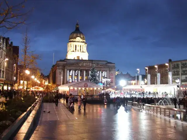 Christmas at Nottingham Market Square - geograph.org.uk - 916680