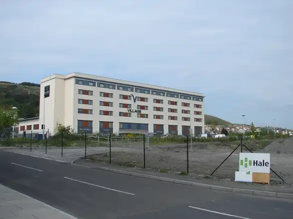 Village Hotel Swansea exterior; archive photograph
