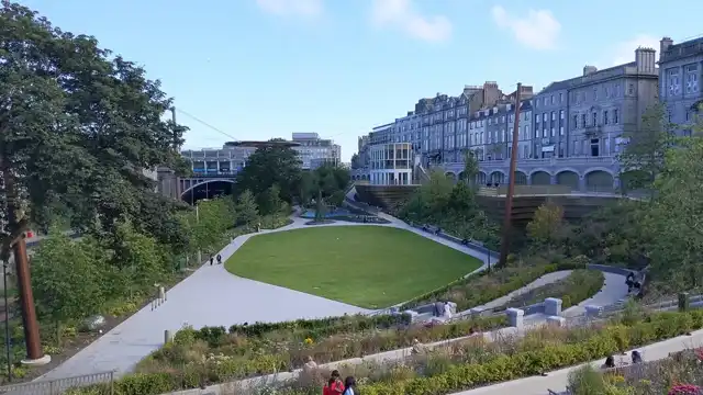 Union Terrace Gardens in August 2023; nearby city setting, not ibis Aberdeen or a room view