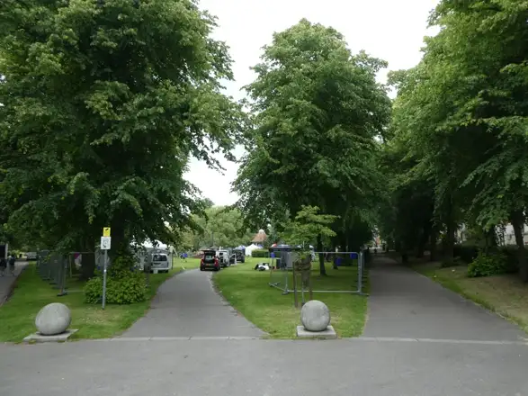 Nearby: Paths and mature trees in Chapelfield Gardens, Norwich