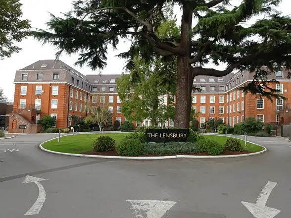 The Lensbury hotel entrance in Teddington