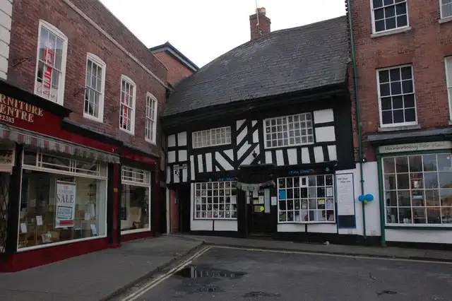 Nearby: Historic timber-framed buildings beside Cornmarket in Worcester