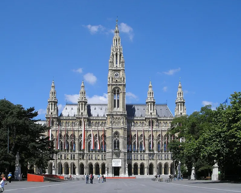 Vienna City Hall near Hotel Josefshof